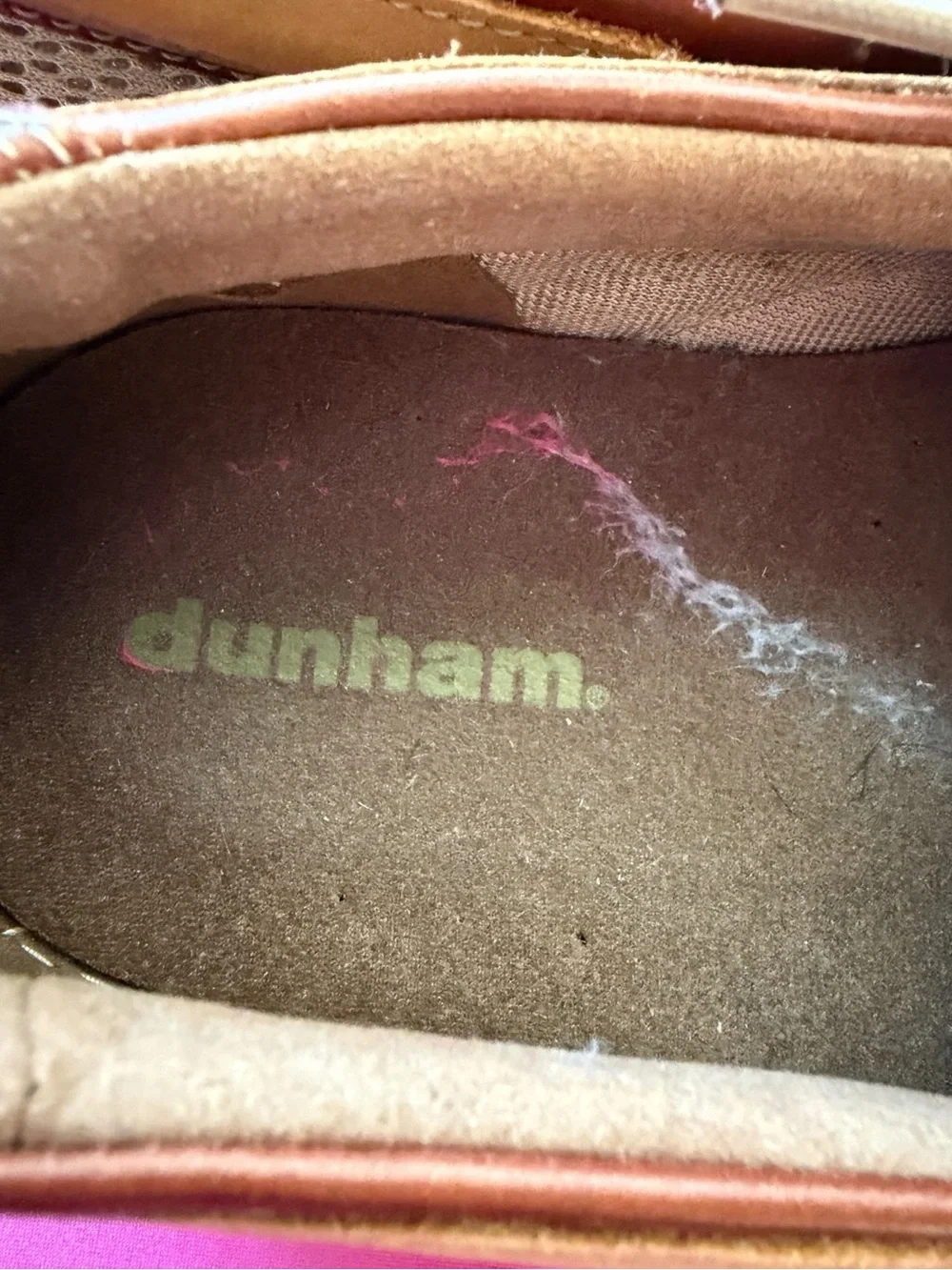 Dunham Men's Brown Leather Lace-Up Boat Shoes